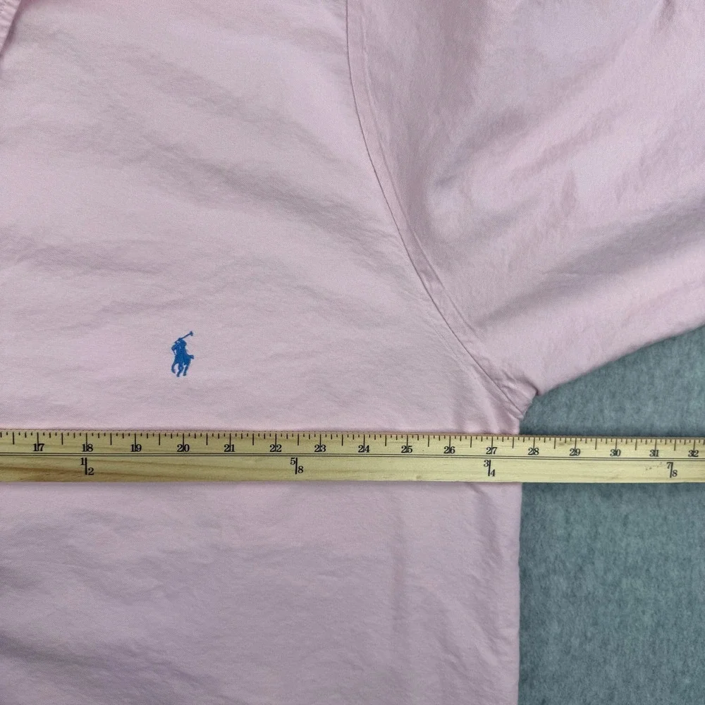 Polo Ralph Lauren Shirt Mens 3XB Pink Oxford Button Down Long Sleeve Preppy